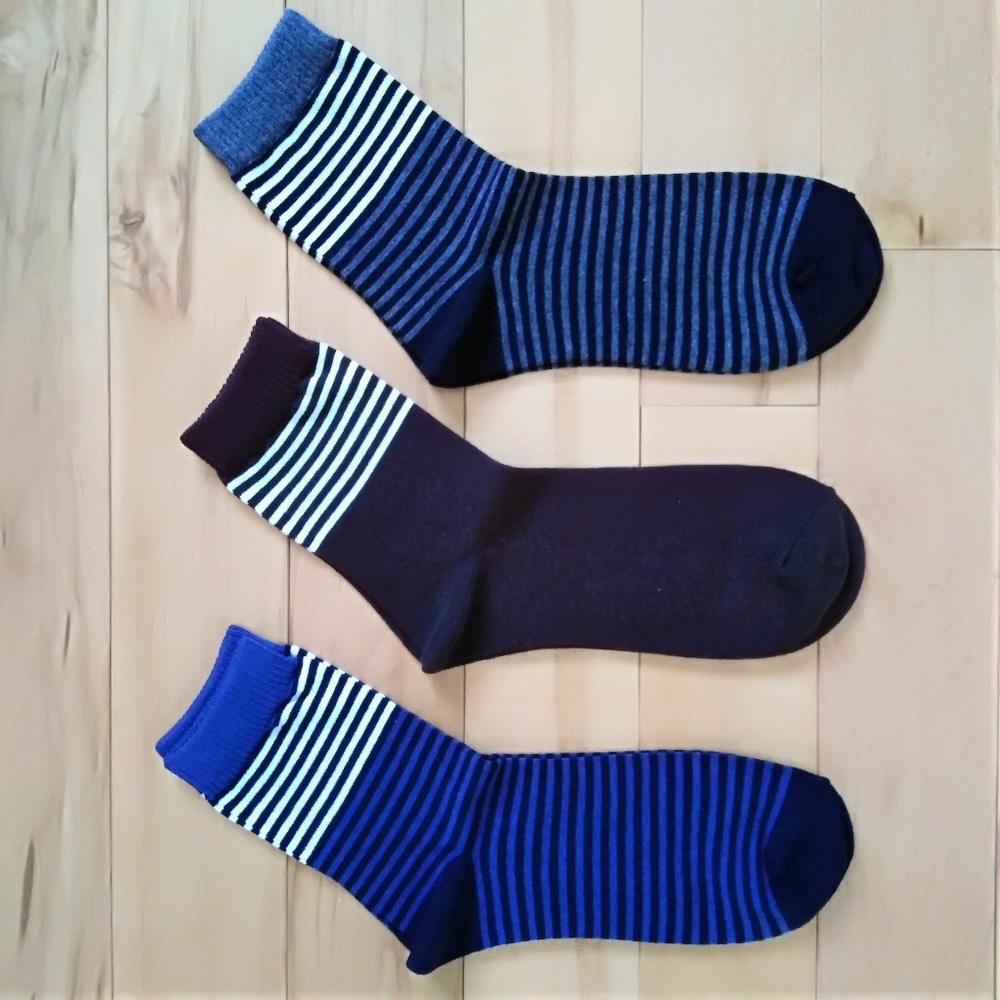Women's stripe pattern socks 3prs set